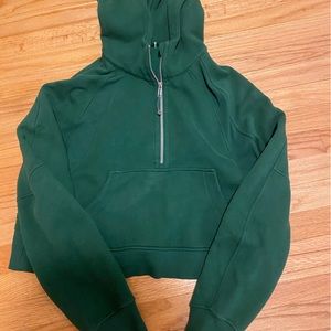 Lululemon Half Zip Scuba in Green
